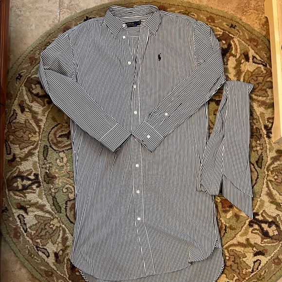 Polo by Ralph Lauren Striped Button-Down Dress - Picture 1 of 9